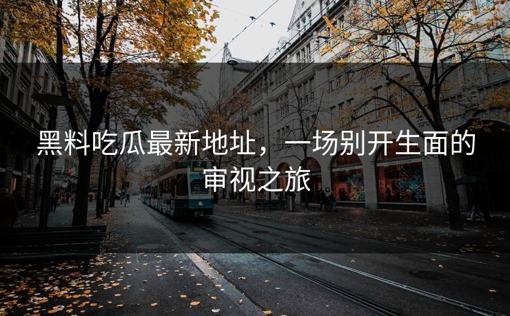 黑料吃瓜最新地址,一场别开生面的审视之旅 第1张 黑料吃瓜最新地址,一场别开生面的审视之旅 第1张